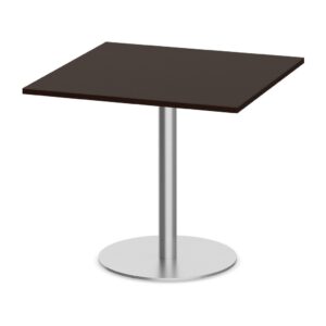 Square Meeting Table with Round Metal Base - Image 5