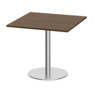 Square Meeting Table with Round Metal Base - Image 6