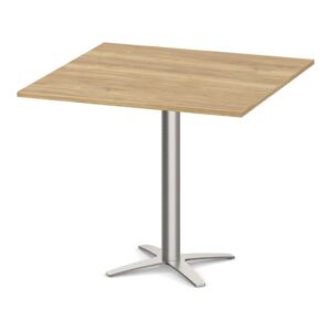 Square Meeting Table with Metal Cross Base - Image 4