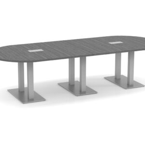Palmer Brushed Double Base Boardroom Table - Image 3