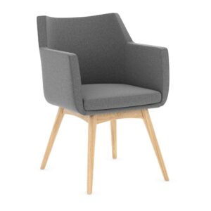 Hady Guest Chair - Wood Base - Image 1