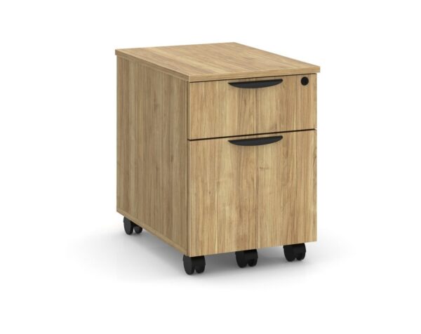 PL1007 Locking Mobile Box File Pedestal - Aspen