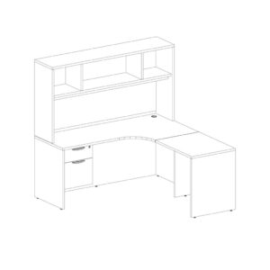 Corner Shaped Workstation - Package 8-CC - Image 2