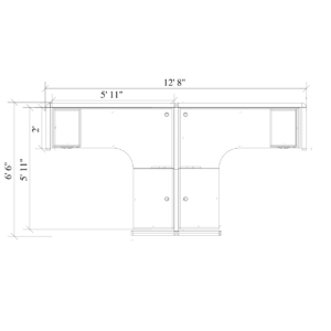 Solero 71″ x 71″ Workstation Package - S4 - Image 3