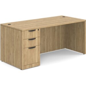 Classic Desk with Storage Pedestal - Image 4