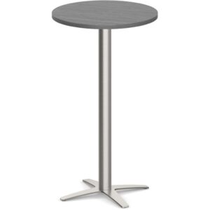Round Bistro Table with Metal Cross Base - Image 4
