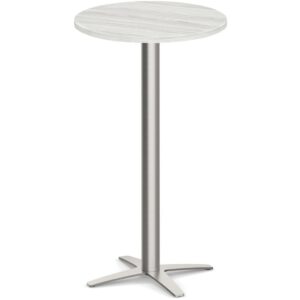 Round Bistro Table with Metal Cross Base - Image 7