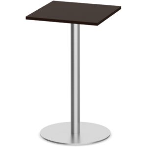 Square Bistro Table with Round Metal Base - Image 5