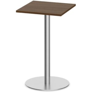 Square Bistro Table with Round Metal Base - Image 3