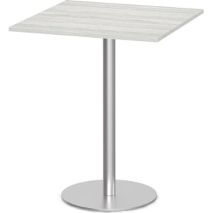 Square Bistro Table with Round Metal Base - Image 7