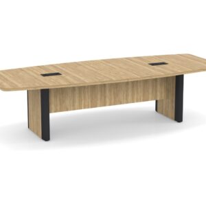 Classic Plus Boat Shaped Boardroom Table - Image 4