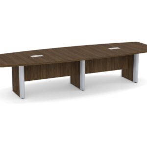 Classic Plus Boat Shaped Boardroom Table - Image 5