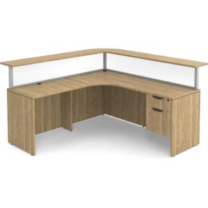 Borders Reception Desk - Left Hand Return - Image 1