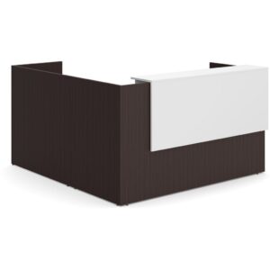 L Shaped Reception Desk with Reception Ledge Package - B9 - Image 8