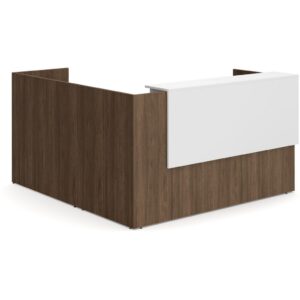 L Shaped Reception Desk with Reception Ledge Package - B9 - Image 6