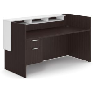 Gallery Reception Desk with Reception Ledge Package - B8 - Image 9