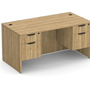 Classic Desk with Double Storage Pedestals - Image 2
