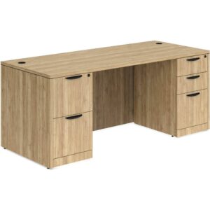 Classic Desk with Double Full Storage Pedestals - Image 3