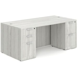 Classic Desk with Double Full Storage Pedestals - Image 2