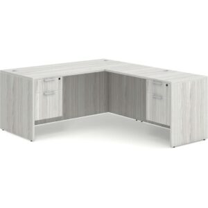 Classic L Shaped Desk with Two Box / File Storage Pedestals - Image 1