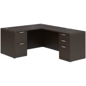 Classic L Shaped Desk with Two Full Storage Pedestals - Image 8