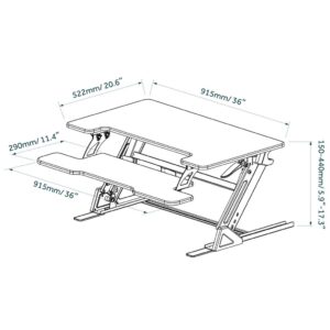Sit-to-Stand Desk Top Riser - Image 3