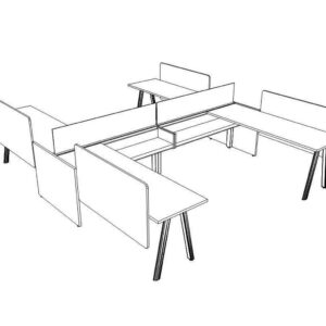 Workstations with Service Beam - Image 3