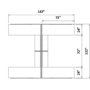 Workstations with Service Beam - Image 2