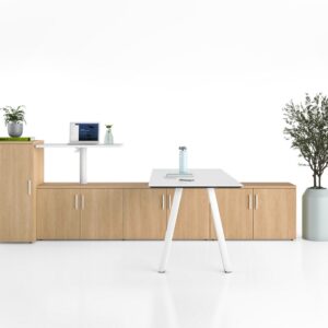 Fixed Desk with Storage
