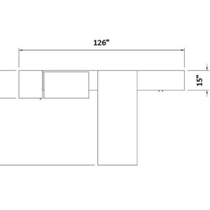 Fixed Desk with Storage - Image 2